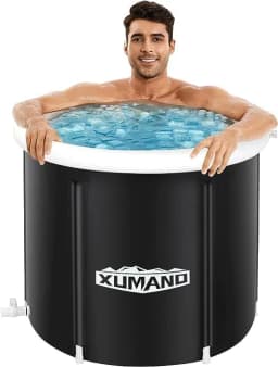 image-Inflatable PVC Bath Tub - Black 85x75cm Adult Bathing
