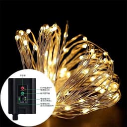 image-Xincheng Solar String Lights Purple Remote Control