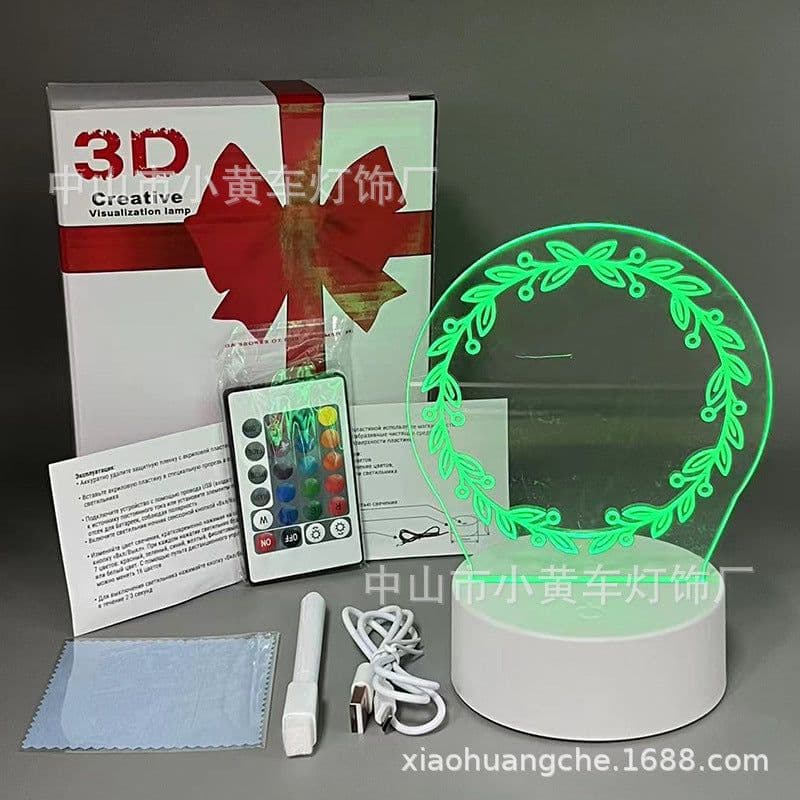 image-16-Color Remote USB 3D Night Light Erasable Graffiti Board Lamp 12*15