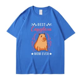 image-Cross-border independent station new summer cartoon cute Harajuku style printed cotton short-sleeved men's and women's T-shirt tops