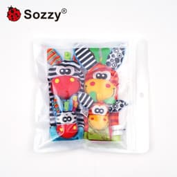 image-Sozzy Baby Rattle Socks Wrist Strap 0-1Y