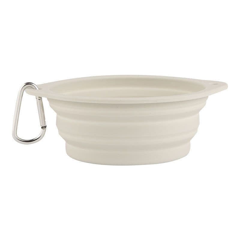 image-Pet Folding Bowl Portable Travel Dog Cat Feeder Silicone Basin (60)