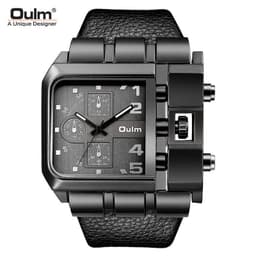 image-Oulm Quartz Men's Watch Square Brown HP3364
