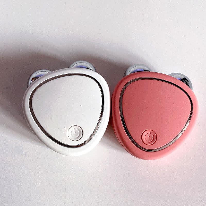 image-Micro-current Beauty Massager - Pink Face Lift Tool