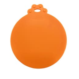image-Silicone Pet Food Can Lid - Orange