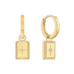 image-Eight-Pointed Star Earrings Women 925 Silver Gold