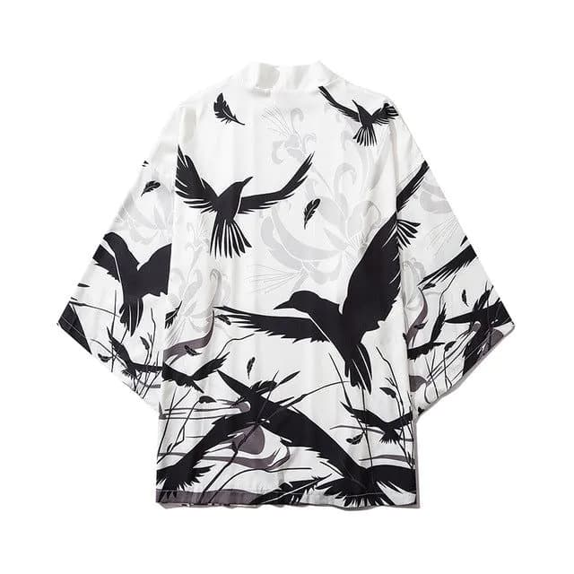 image-2021 cross-border new Japanese-style digital printing kimono men and women cloak coat pajamas cardigan summer
