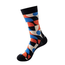 image-Mo Xi Stripe Socks - Mid Tube Cotton Unisex 41-46