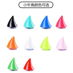 image-Electric vehicle helmet decoration big and small horns motorcycle helmet devil sucker horns universal wings creative personality