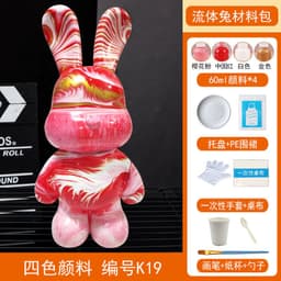 image-Fluid Bear DIY Rabbit Ornament - White 23cm Vinyl