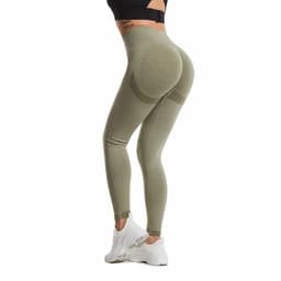 image-Jieyue Yoga Pants High Waist Hip Lift Dark Green L