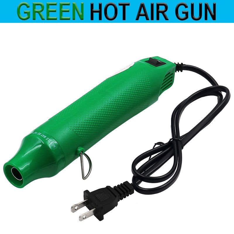 image-Color 110V Flat Plug US Standard Hot Air Gun Heat Shrink Film Soft Pottery Rubber Seal Convex Powder DIY Tool Manual Hair Dryer