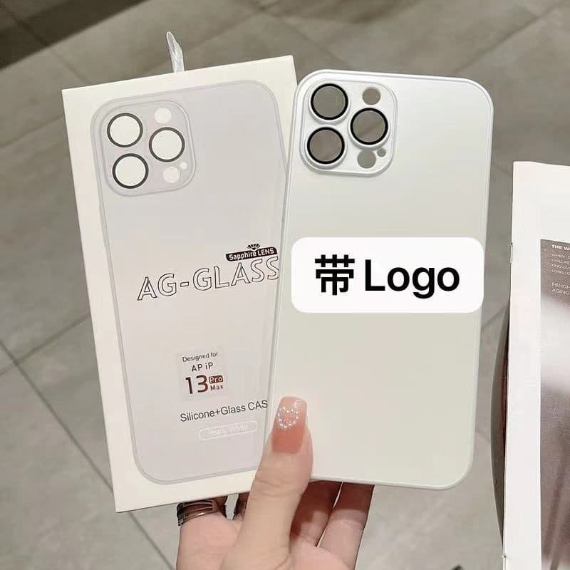 image-iPhone 14AG Frosted Glass Lens Film Case - Protective Cover 12