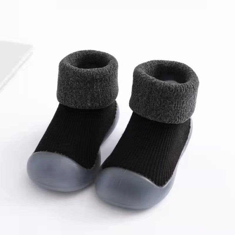 image-Toddler Warm Cotton Snow Shoes - Black, Size 26/27, Unisex