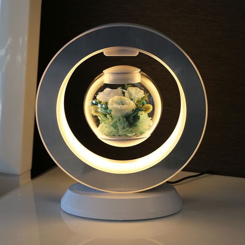 image-Rose Lovers Magnetic Levitation Flower - Blue