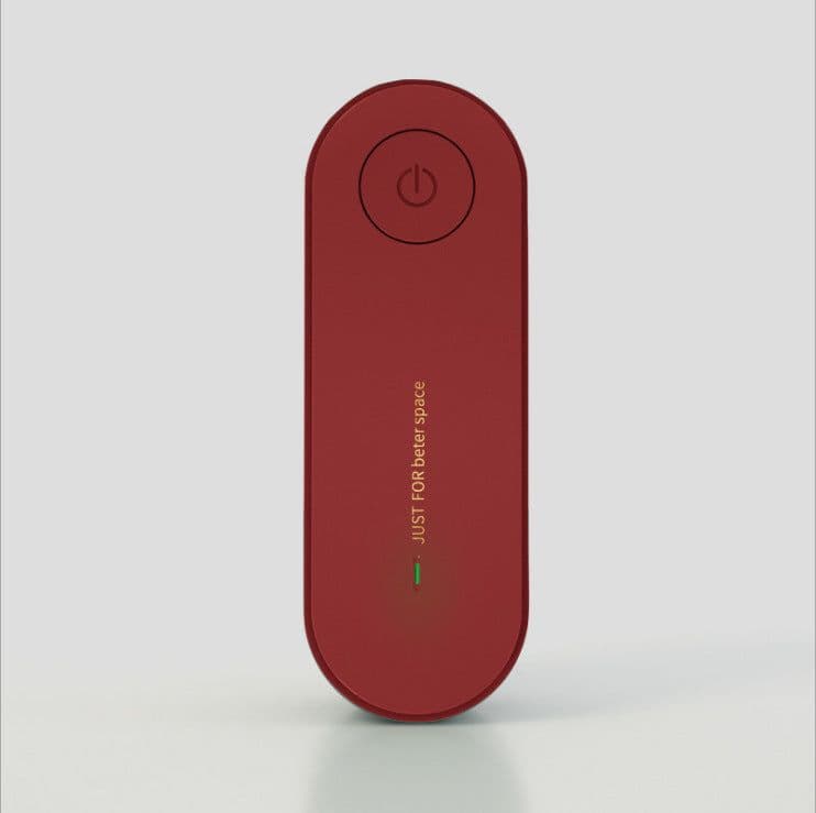 image-Mini Air Purifier - Negative Ions Red 50m3/h Wall-Mounted