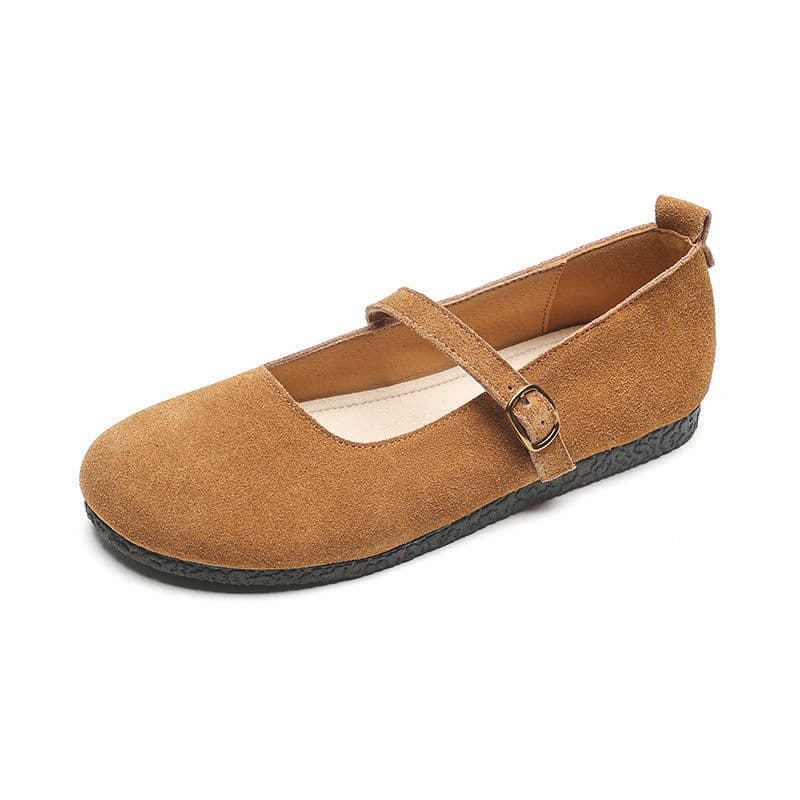 image-Weiwei Girl Mary Jane Shoes - Chestnut Leather