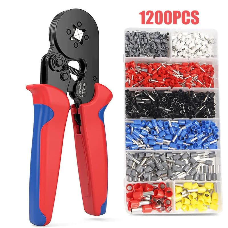 image-European Style Tubular Terminal Crimping Pliers HCS8 6 4 6 6