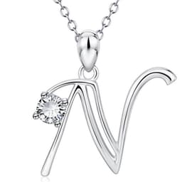 image-Baoshina Alphabet Diamond Pendant Necklace 26 Letters Jewelry Crossborder Supply