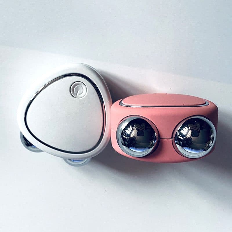 image-Micro-current Beauty Massager - Pink Face Lift Tool