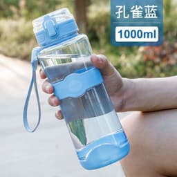 image-Water Bottle with Pop-Up Lid - Portable Sports Fitness Cup