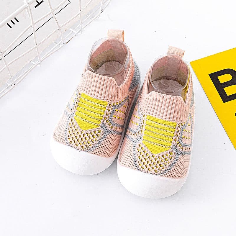 image-Baby Toddler Shoes Non-Slip Soft Mesh Purple Pink