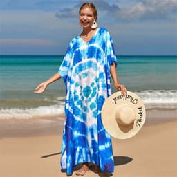 image-LH621 European and American beach blouse cotton skirt
