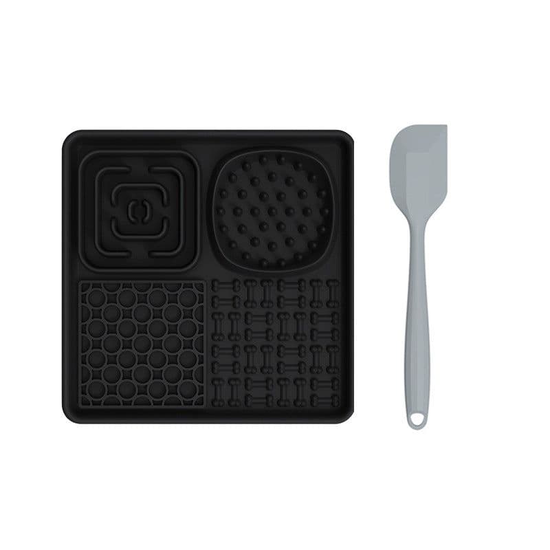 image-Pet Licking Mat - Blue Silica Gel Slow Feed Placemat, Gift (60 characters)