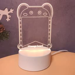 image-3D Night Light Girl Heart USB Plug-in Table Lamp