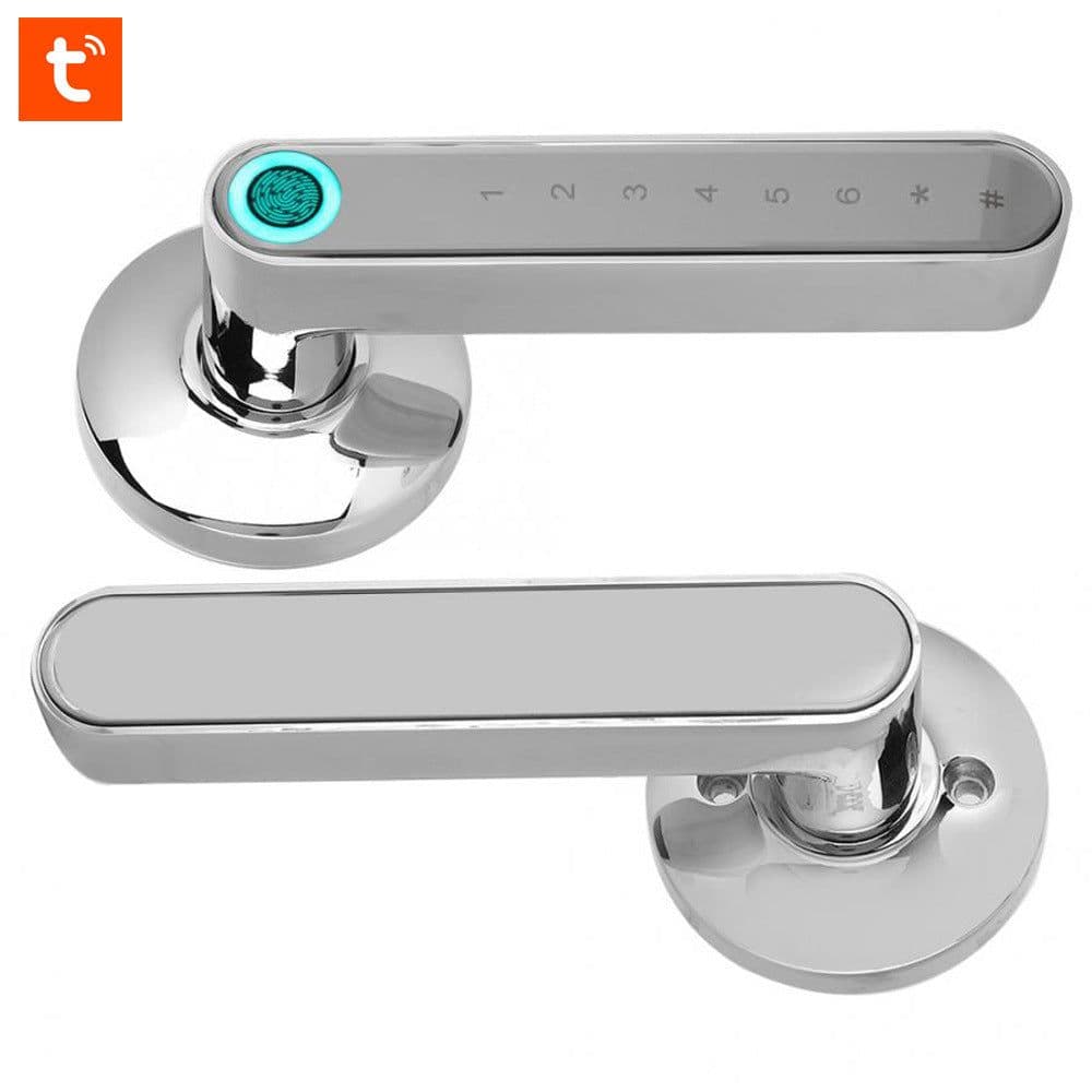 image-WAFU WF-016T Fingerprint Smart Door Lock Silver