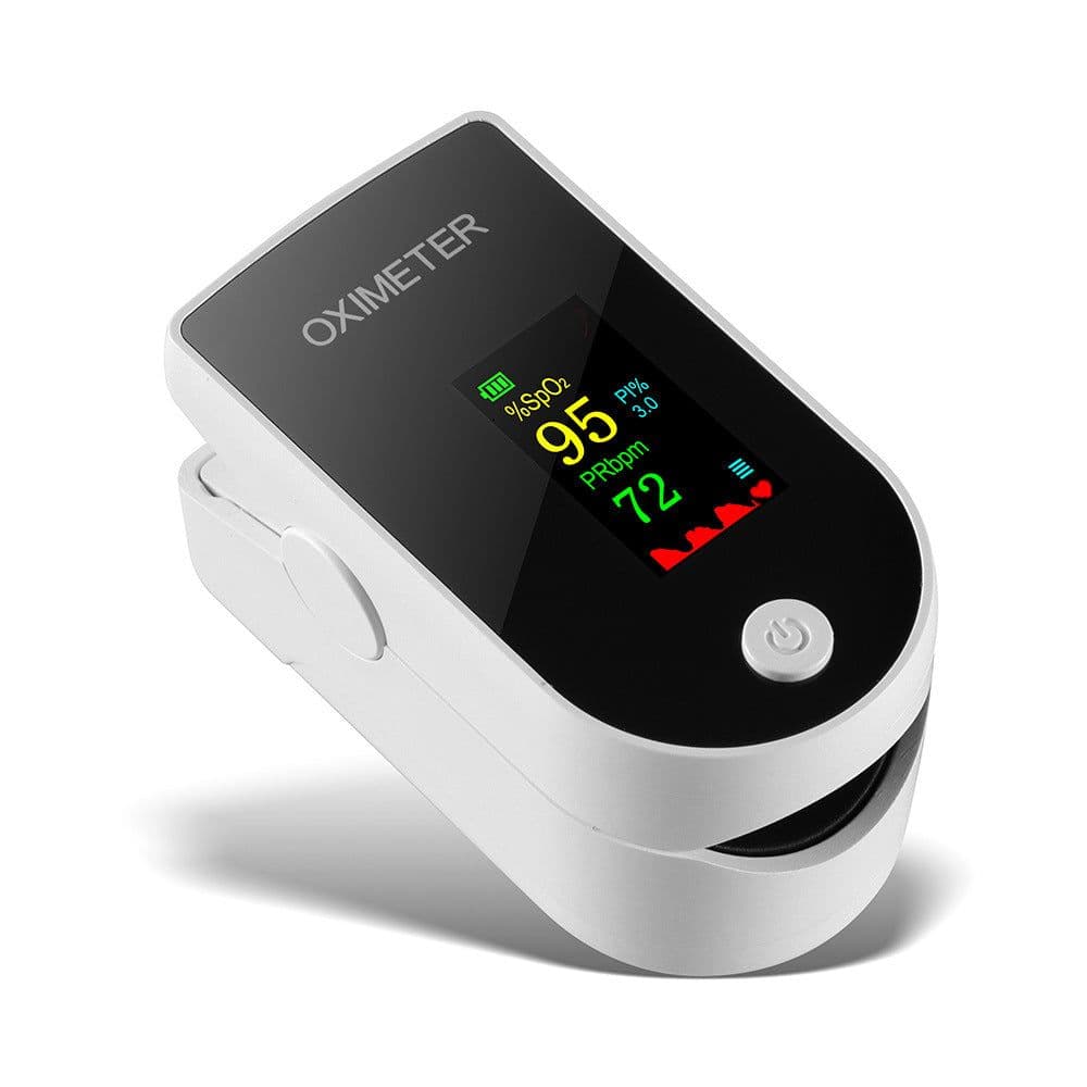 image-LK87 88 finger clip oximeter pulse index blood oxygen saturation sleep convenient detection tester cross-border