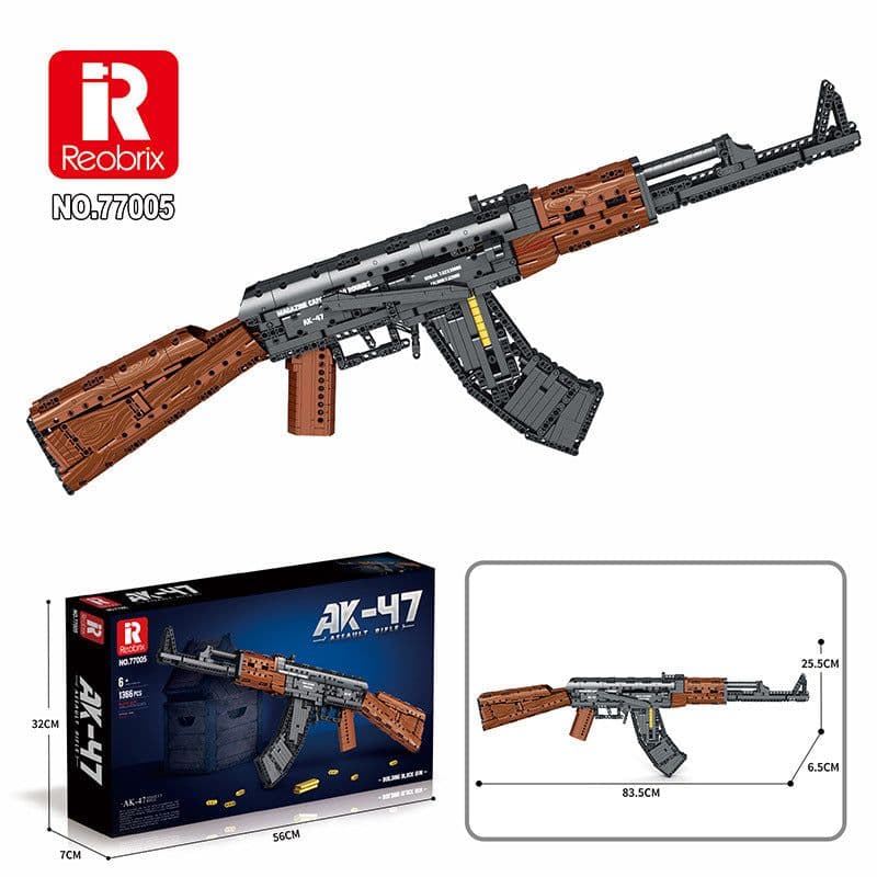 image-Reobrix 77001 Desert Eagle Building Block Gun - 800pc