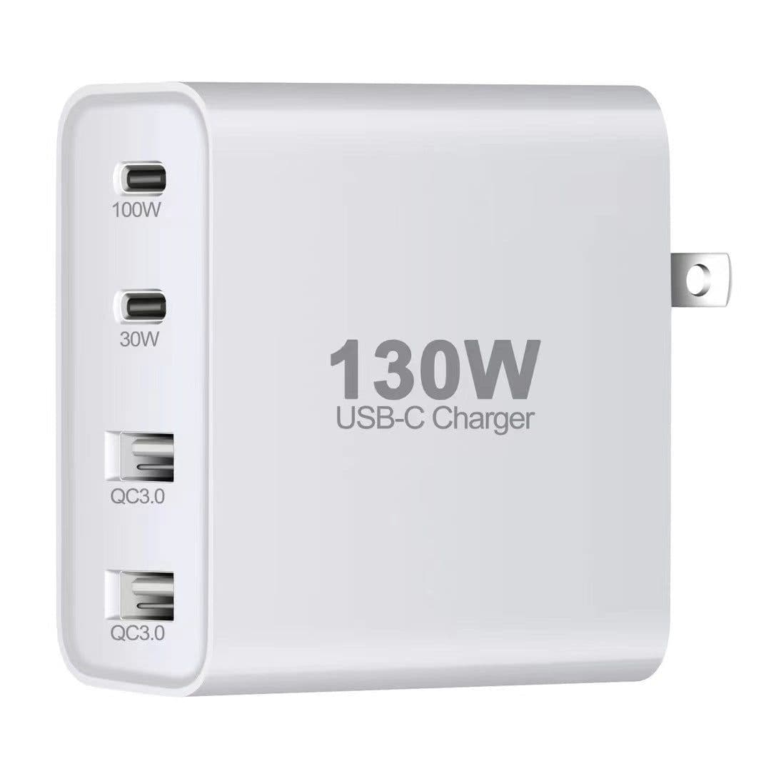 image-GaN 130W Multi-Port USB-C Charger - White