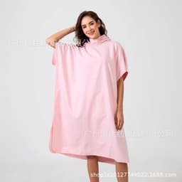 image-Reese Microfiber Beach Changing Robe Pink