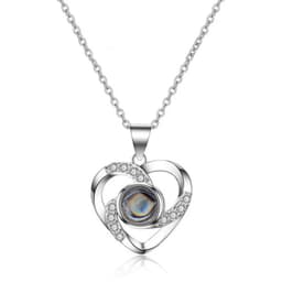 image-925 Sterling Silver Projection Necklace Women