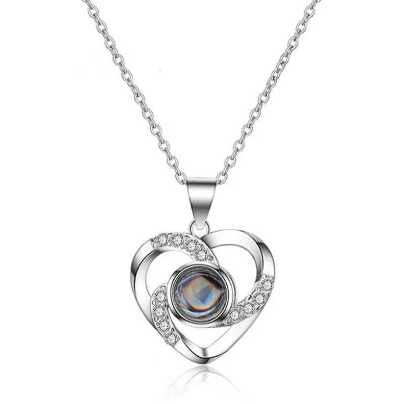 image-925 Sterling Silver Projection Necklace Women
