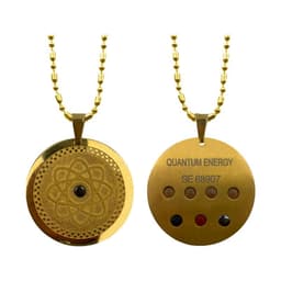 image-Foreign trade spot wholesale 304 titanium gold negative ion germanium stone health care magnet energy pendant jewelry diamond pendant