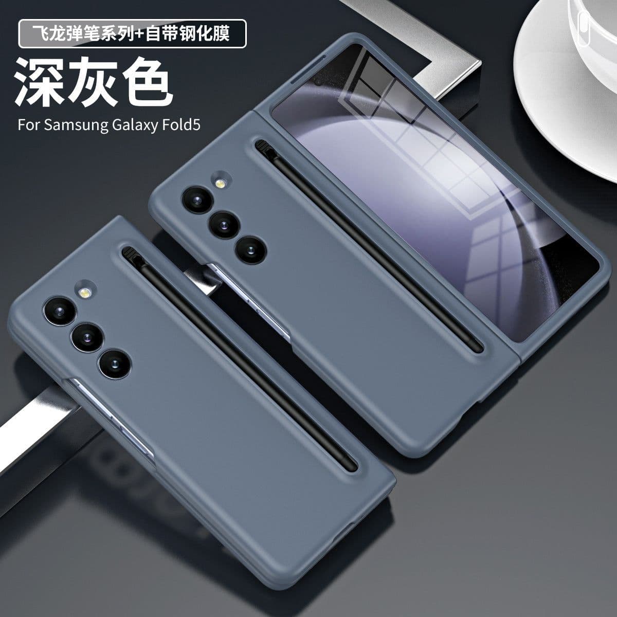image-OMEVE Samsung Galaxy Z Fold5 Case - Black Pen Slot