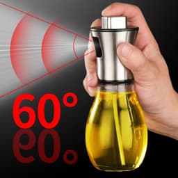 image-Glass Oil Spray Bottle 200ml - Modern Press Type
