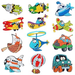 image-Douyin Rabbit Year Puzzle Sticker - DIY Crystal Diamond Fridge Decal - Cartoon Style