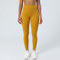 image-Foreign trade European and American buttocks printed yoga pants women's hip lifting running fitness nine-point pants nude high-waist tight sports pants