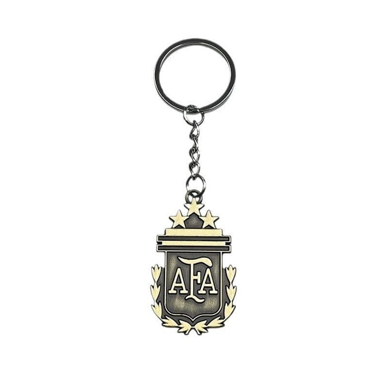 image-Football Team Logo Keychain - Zinc Alloy Metal