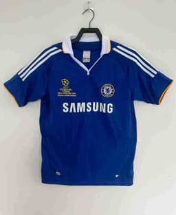 image-Chelsea 2007-08 Home Football Jersey - Men's S Retro