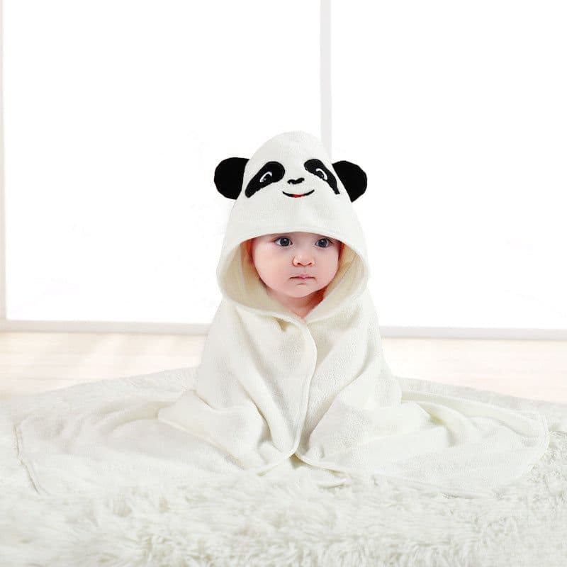 image-Mu Mu Xiong Baby Swaddle Quilt - Elk Coffee Coral Fleece 105cm Newborn