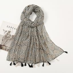 image-Japanese/Korean Butterfly Print Sun Protection Scarf, Beach Towel, 180x90cm
