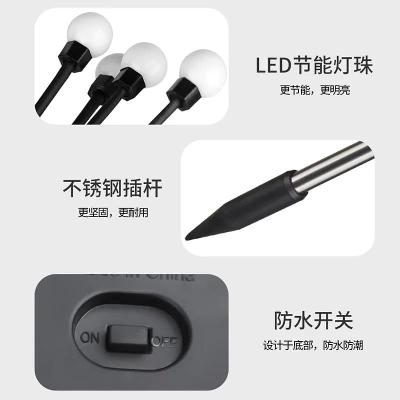 image-Cross-border solar lawn lamp garden lamp LED wind-driven firefly ground plug lamp garden decoration festival lamp dynamic