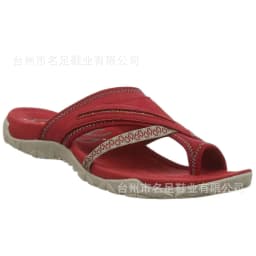 image-Summer women's shoes 2021 new European and American comfortable thong flat sandals women's color matching sandals and slippers for outerwear