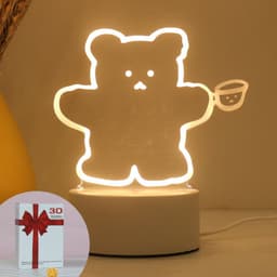image-Christmas 3D Night Light Table Lamp, Kids' Gift, Modern, USB, 135x210mm