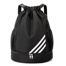image-Oxford Cloth Drawstring Backpack Silver Gray