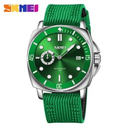 image-SKMEI Men's Quartz Watch - Black 47mm Round Waterproof 30M